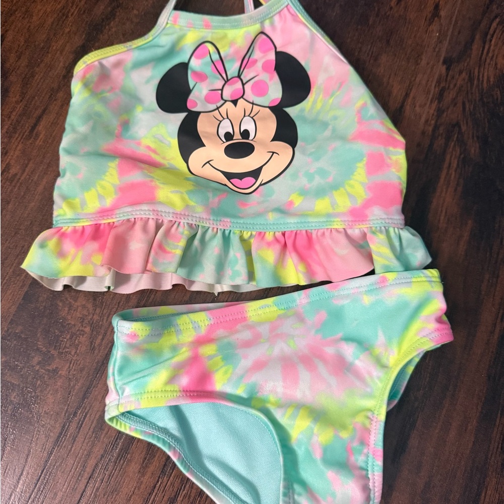 Disney Minnie Mouse Two Piece Tie-Dye Swimsuit